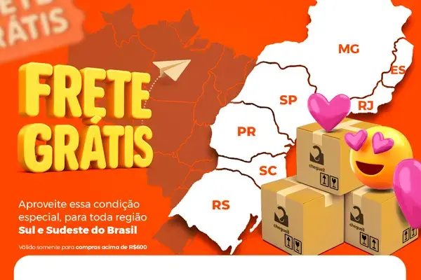 Frete Grátis - Região Sul e Sudeste