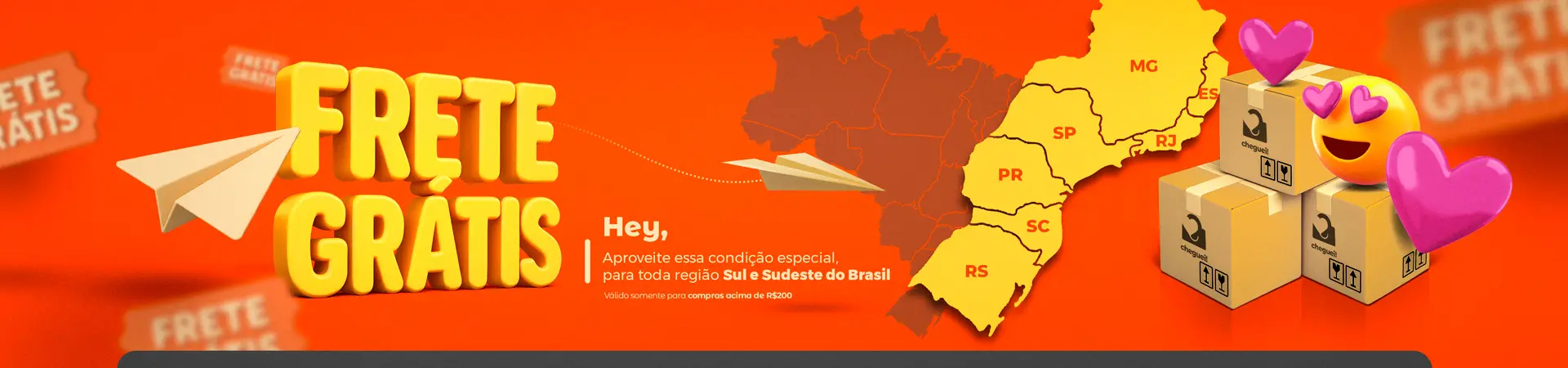 Frete Grátis - Região Sul e Sudeste