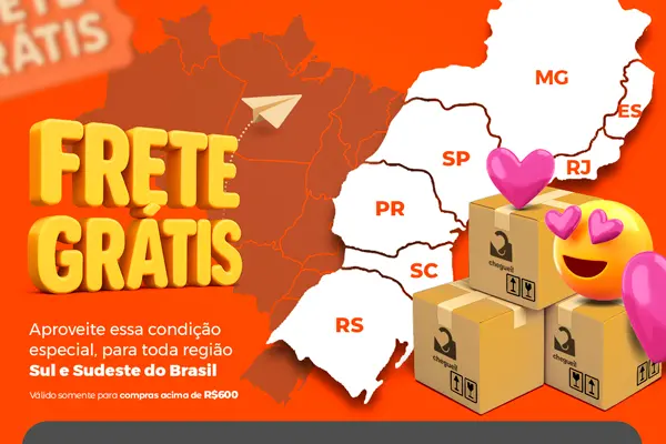 Frete Grátis - Região Sul e Sudeste