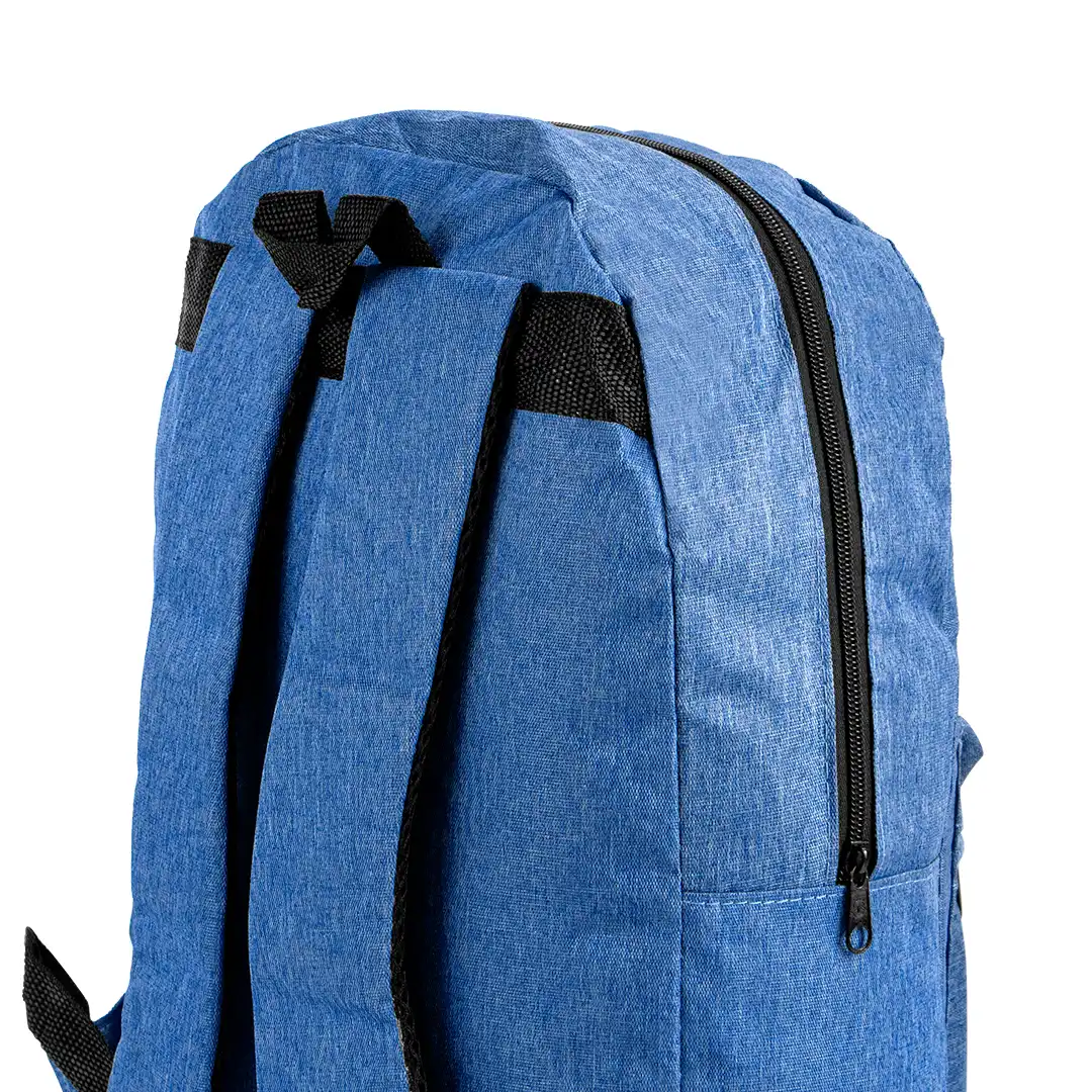 MOCHILA ESCOLAR EM POLIÉSTER 2 BOLSOS 39X29CM AZUL