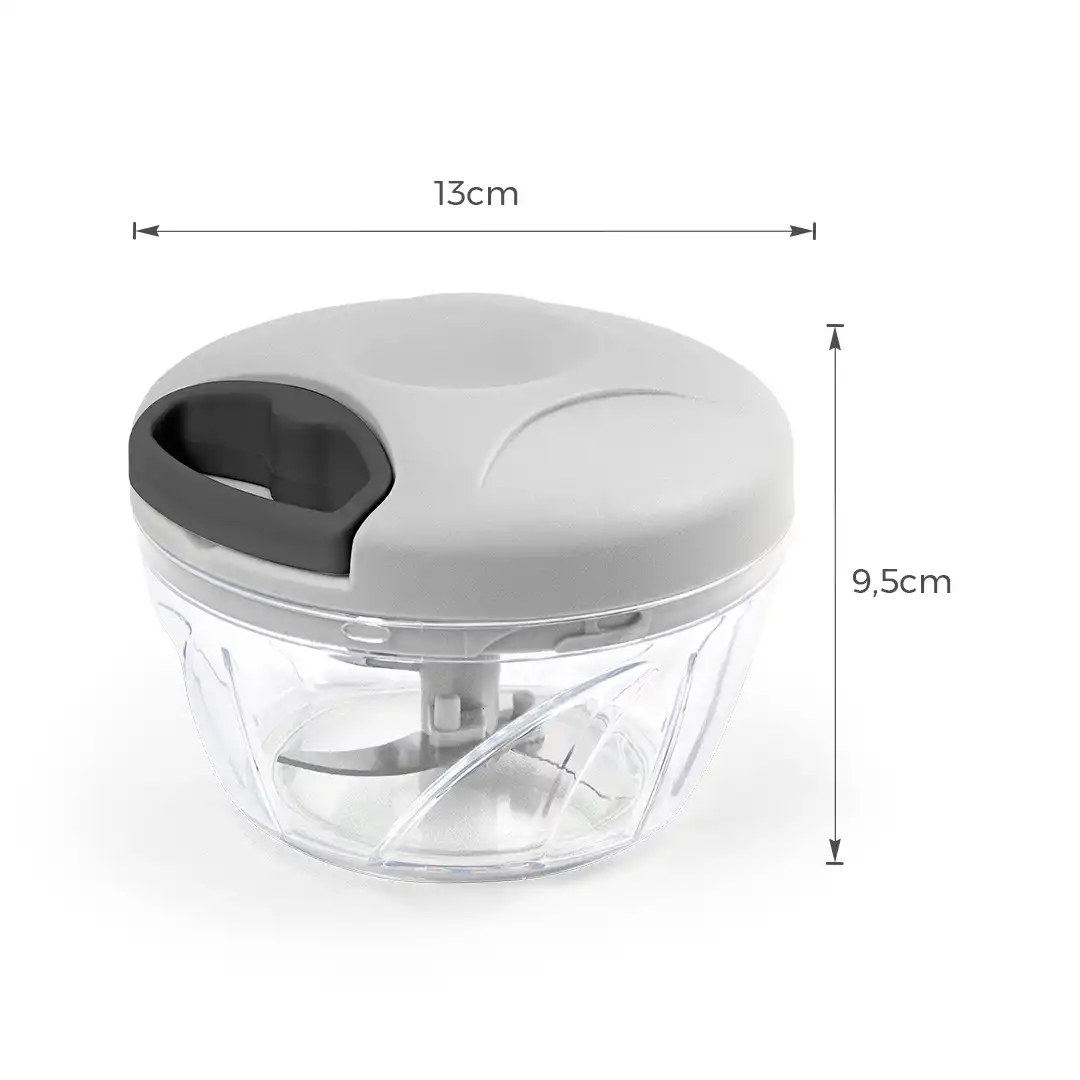 PROCESSADOR MANUAL DE ALIMENTOS MULTIFUNCIONAL PRETO 13CM