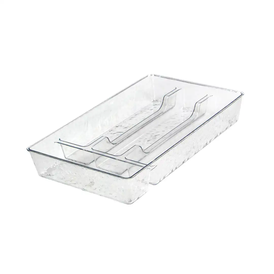 ORGANIZADOR RETANGULAR MULTIUSO PLÁSTICO TRANSPARENTE 29CM