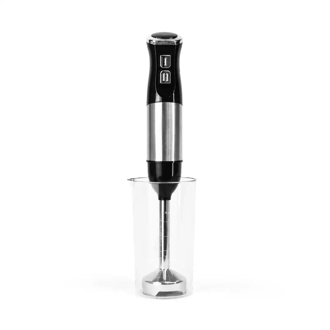MIXER ELÉTRICO DE MÃO EM INOX 220V PORTÁTIL – IDEAL PARA RECEITAS E BEBIDAS