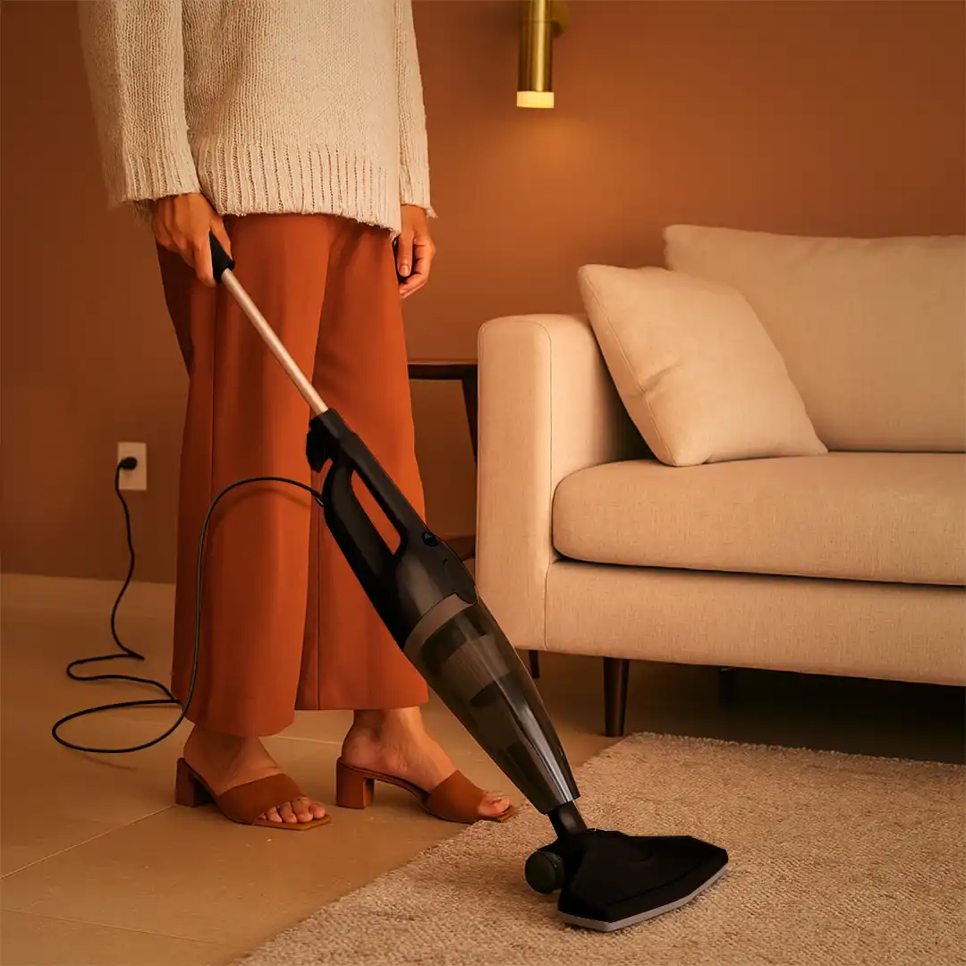ASPIRADOR DE PÓ 2 EM 1 PORTÁTIL VERTICAL PRETO 220V