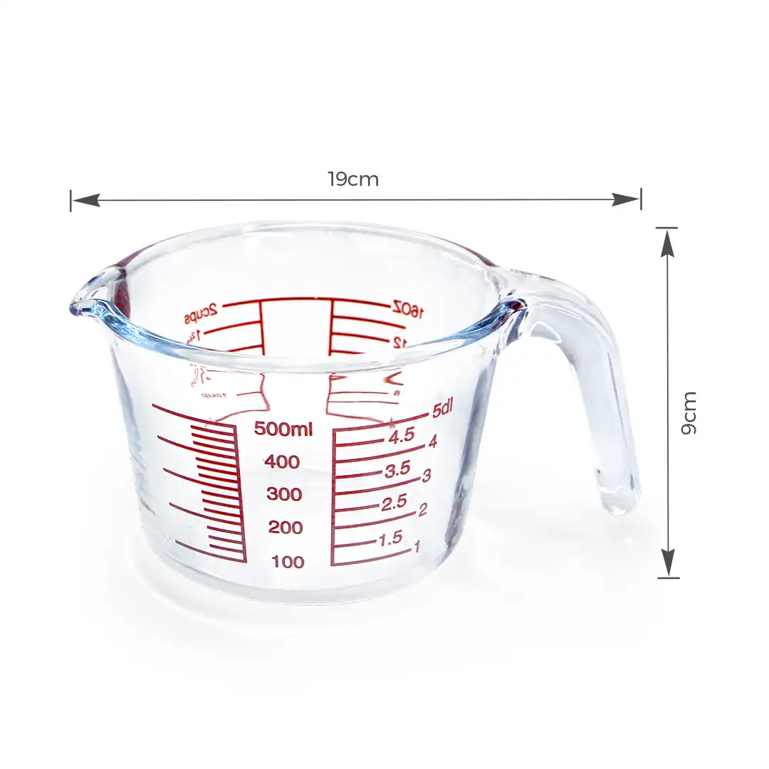 COPO MEDIDOR DE VIDRO 500ML
