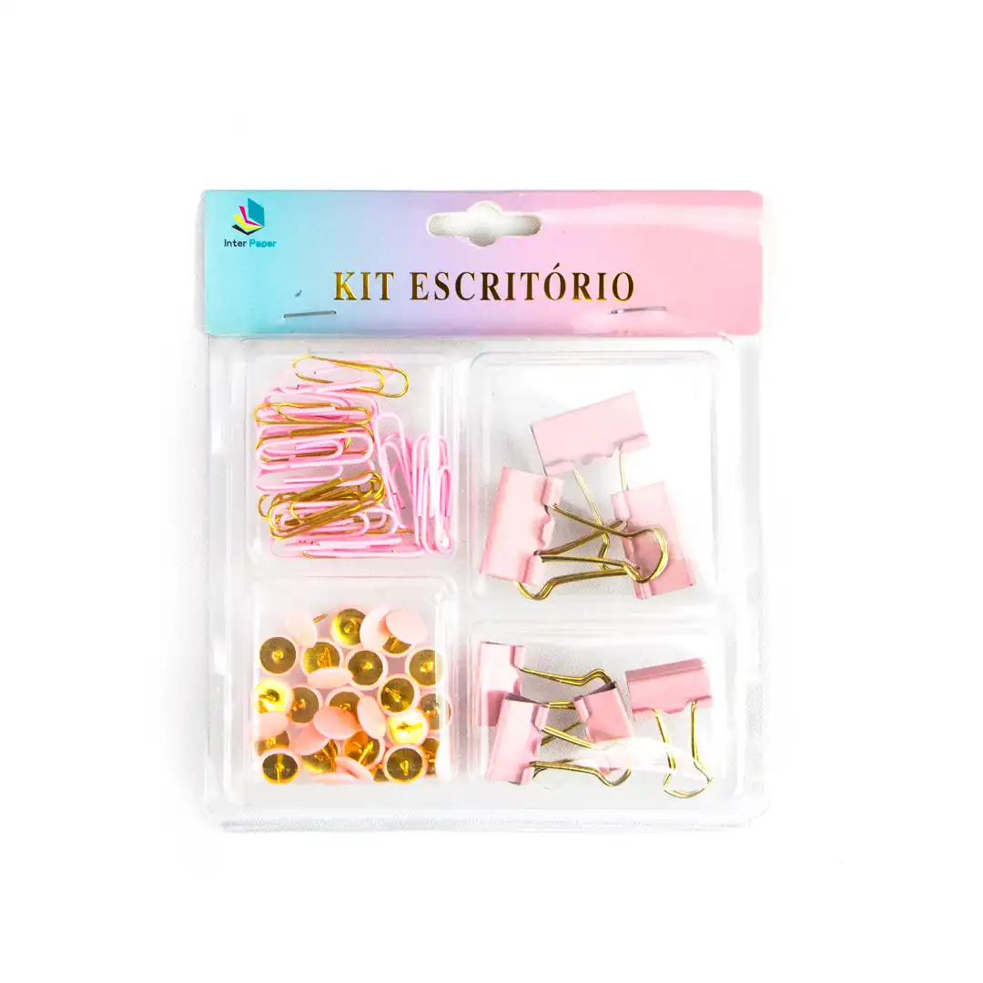 KIT ESCRITÓRIO INTER PAPER – 67 PEÇAS - SORTIDOS