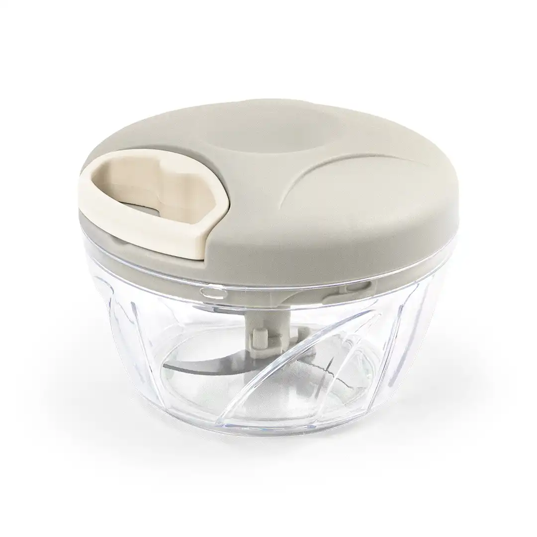 PROCESSADOR MANUAL DE ALIMENTOS MULTIFUNCIONAL CINZA 13CM