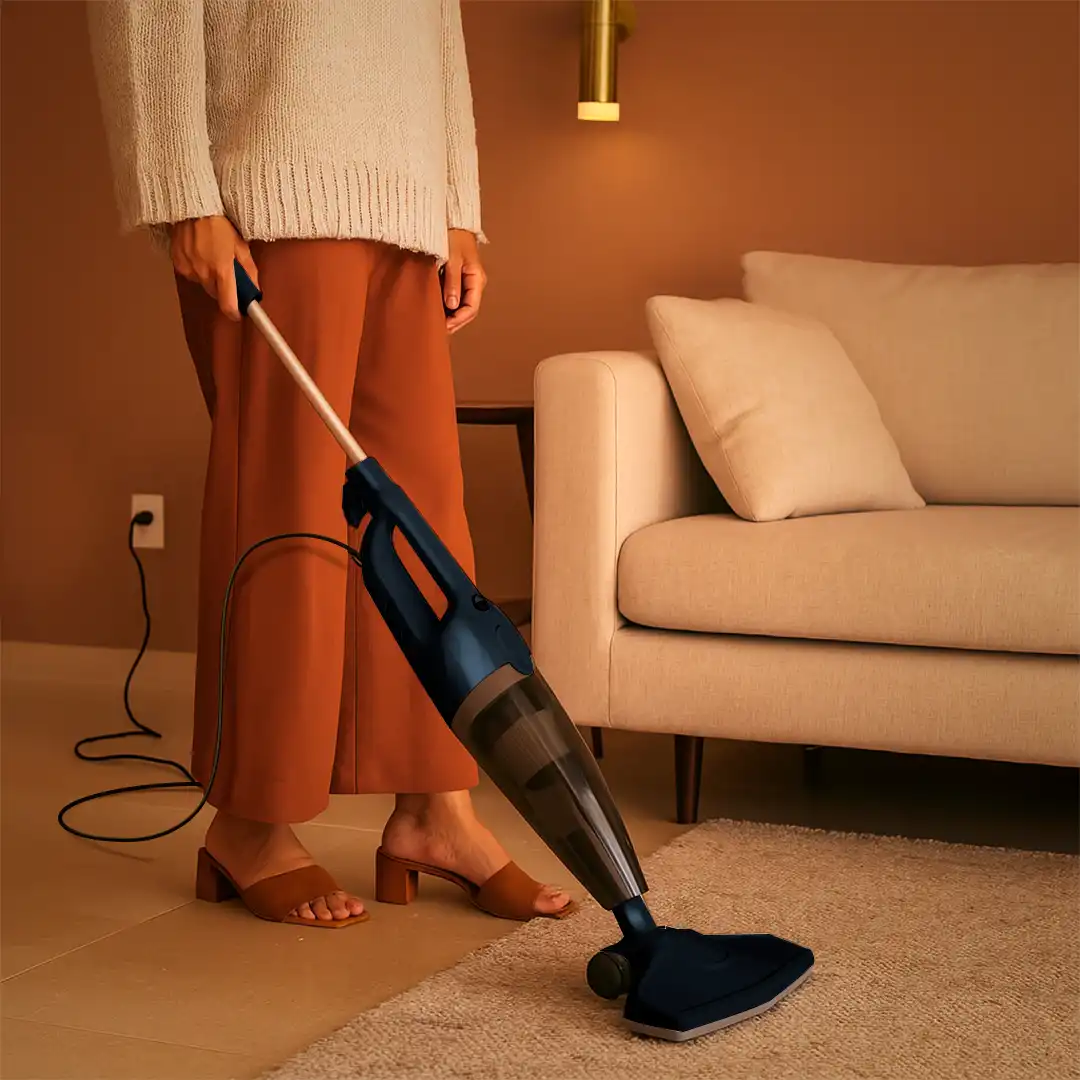 ASPIRADOR DE PÓ 2 EM 1 PORTÁTIL VERTICAL AZUL ESCURO 220V