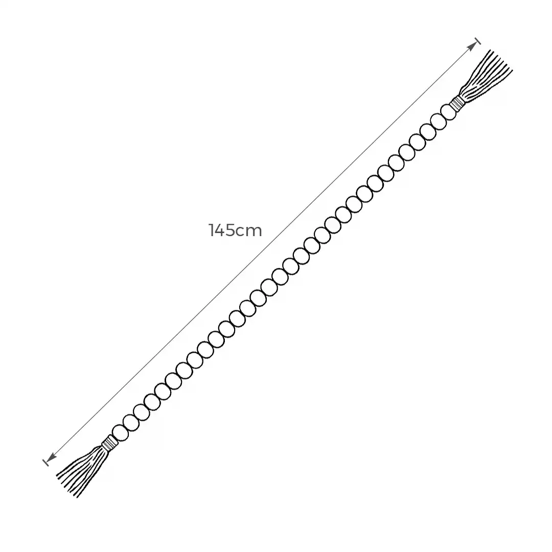 COLAR DE MESA DECORATIVO EM MADEIRA 145CM