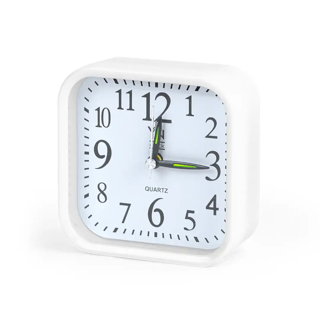 RELÓGIO DESPERTADOR QUADRADO 10x10x4CM - UNIDADES SORTIDAS