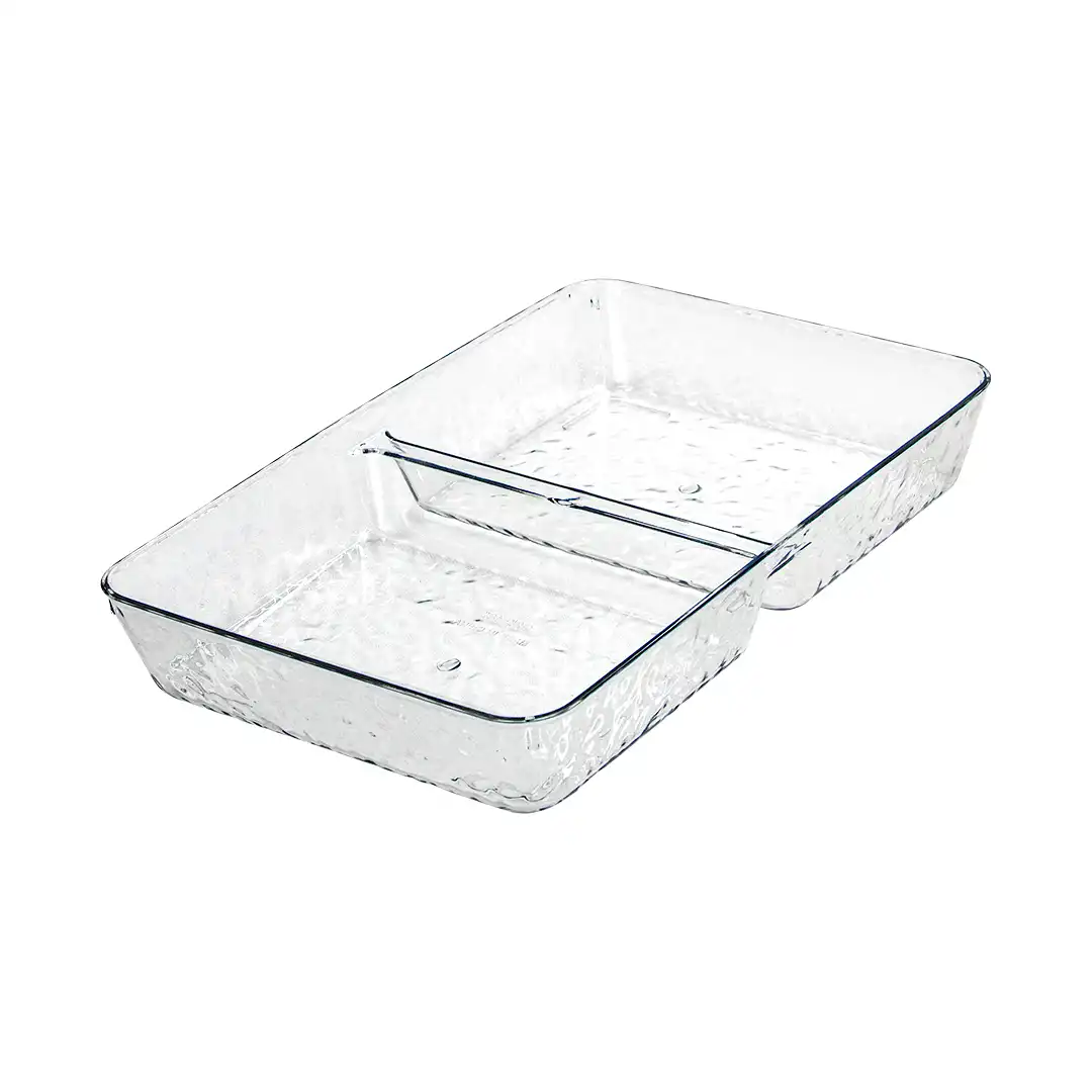 ORGANIZADOR RETANGULAR MULTIUSO PLÁSTICO TRANSPARENTE 26,5CM