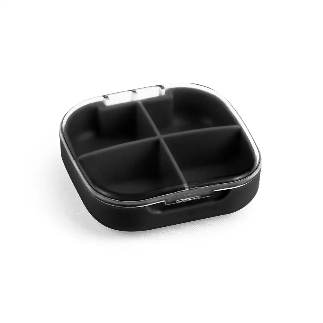 PORTA COMPRIMIDOS DE BOLSO COM 4 DIVISÓRIAS – SORTIDO