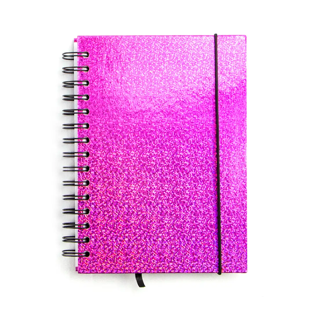 AGENDA ESPIRAL 2026 COM CAPA DURA E ELÁSTICO 15x21CM – SORTIDAS