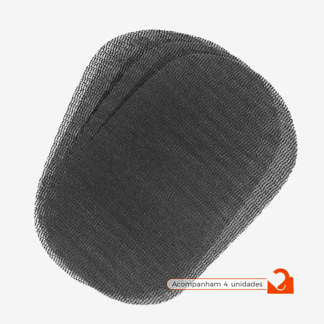 JOGO DE LUGAR AMERICANO OVAL CINZA – 4 UNIDADES PARA MESA