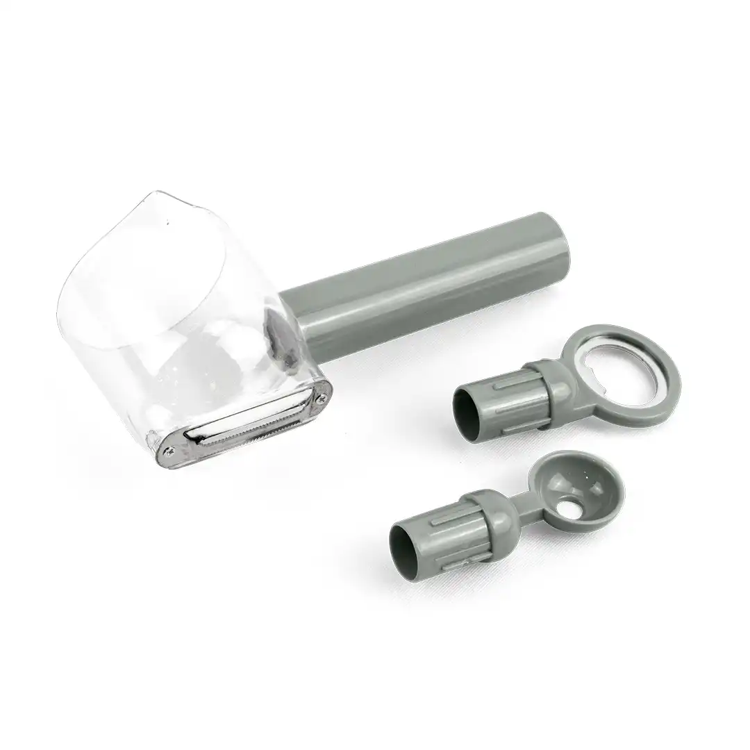 DESCASCADOR MULTIFUNÇÃO EM AÇO INOX E PLÁSTICO ABS