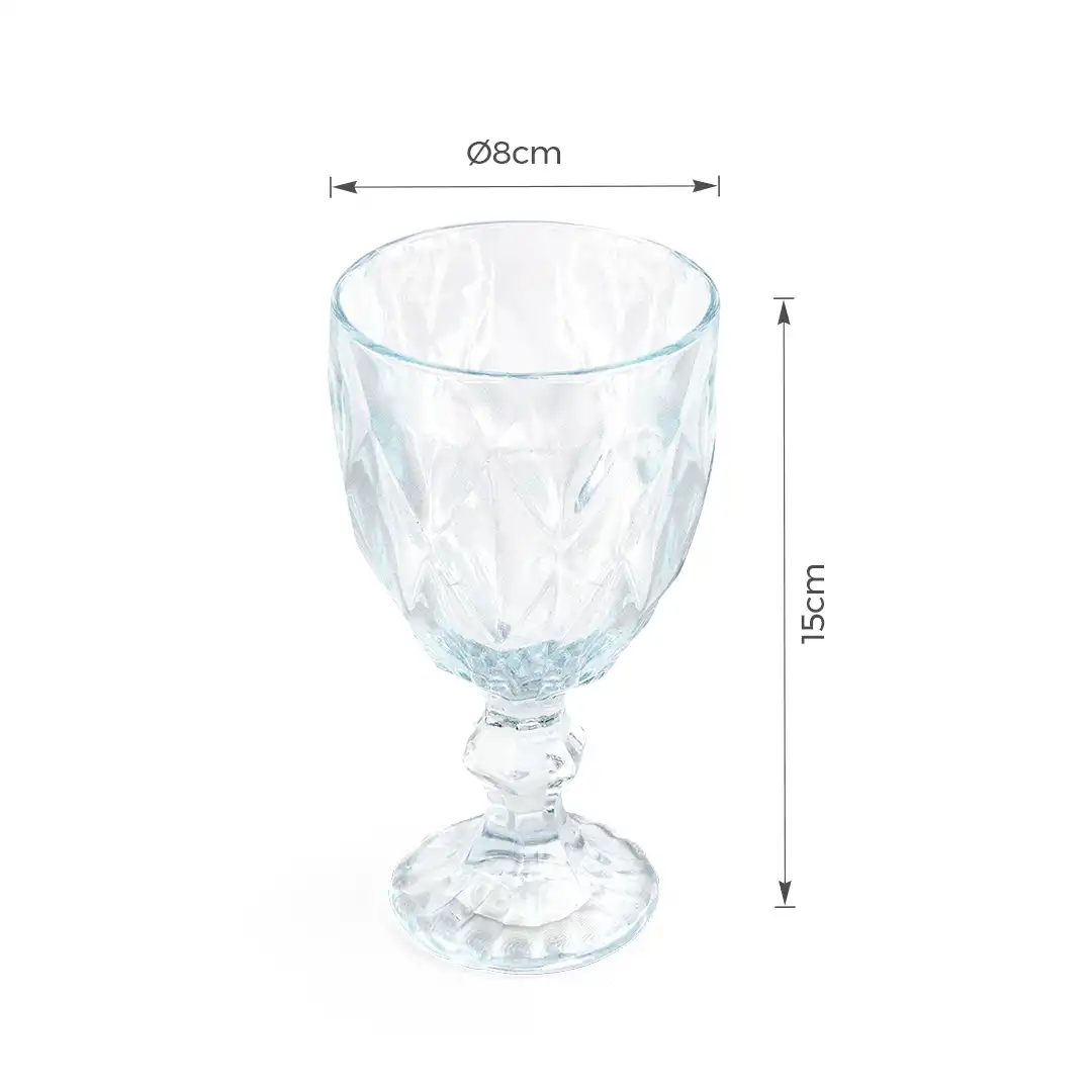 TAÇA DE VIDRO DIAMOND 260ML – CAIXA COM 6 UNIDADES