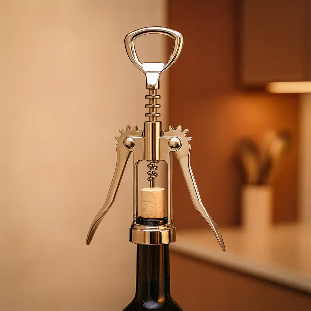 SACA-ROLHAS METÁLICO MULTIFUNCIONAL – ABRIDOR COM ALAVANCAS 17CM