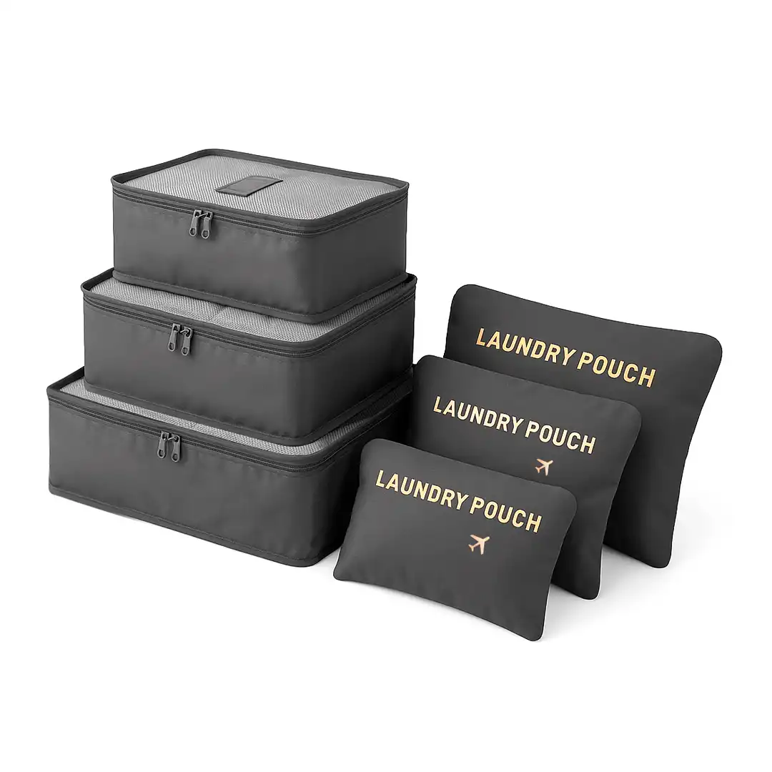 KIT ORGANIZADOR 6 PEÇAS – POLIÉSTER - SORTIDOS