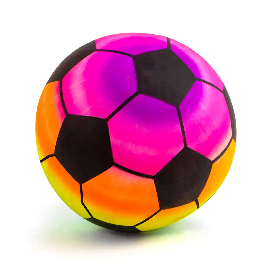 BOLA DE VINIL COLORIDA 17CM - CORES SORTIDAS