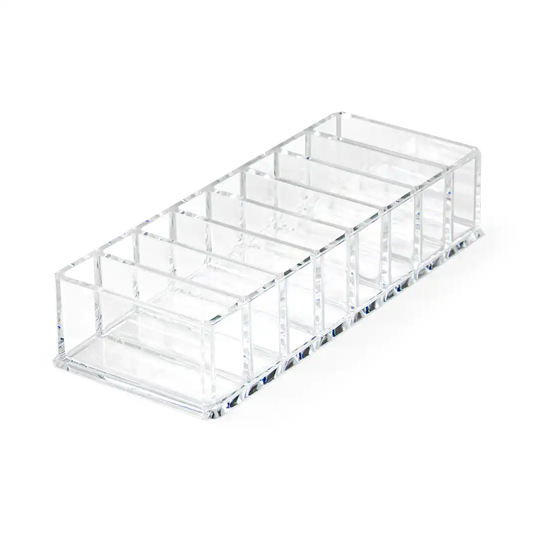 ORGANIZADOR RETANGULAR MULTIUSO PLÁSTICO TRANSPARENTE 21,5CM
