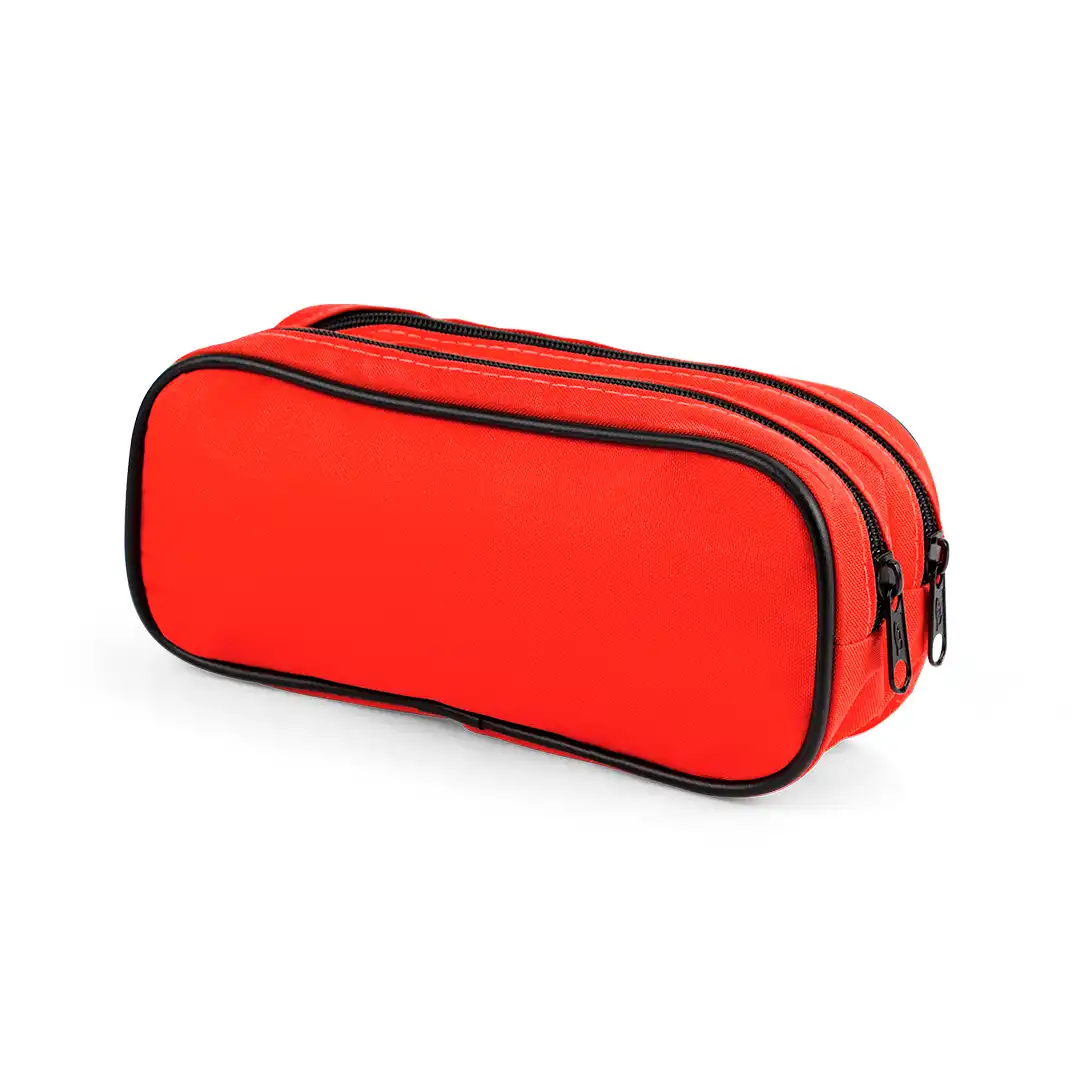 ESTOJO DE TECIDO COM ZÍPER DUPLO - SORTIDOS