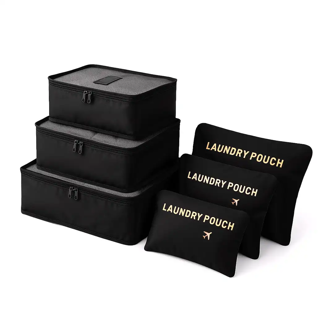 KIT ORGANIZADOR 6 PEÇAS – POLIÉSTER - SORTIDOS