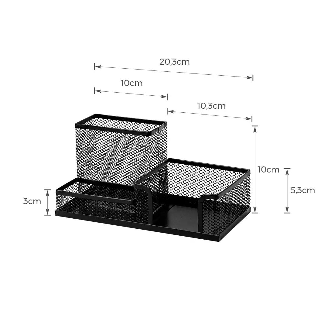 PORTA-CANETAS DE METAL ARAMADO ORGANIZAÇÃO PARA MESA E ESCRITÓRIO