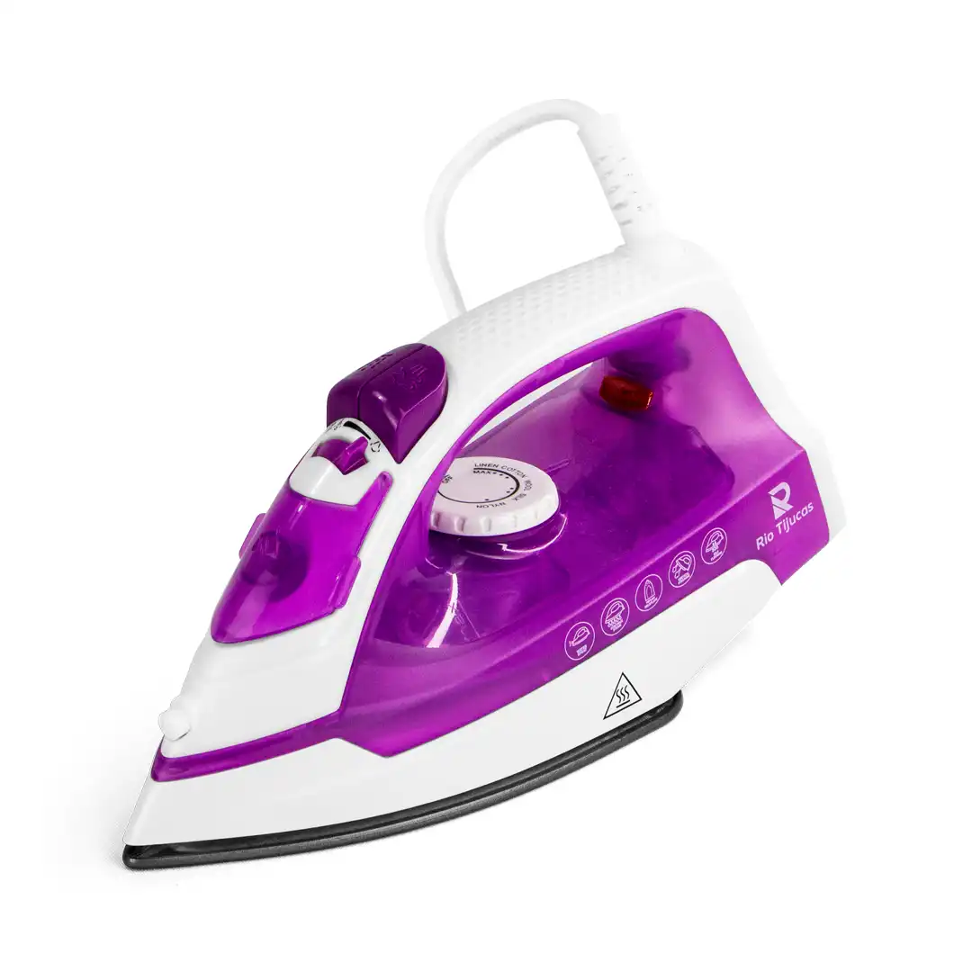 FERRO DE PASSAR ROUPA A VAPOR ROXO 220V