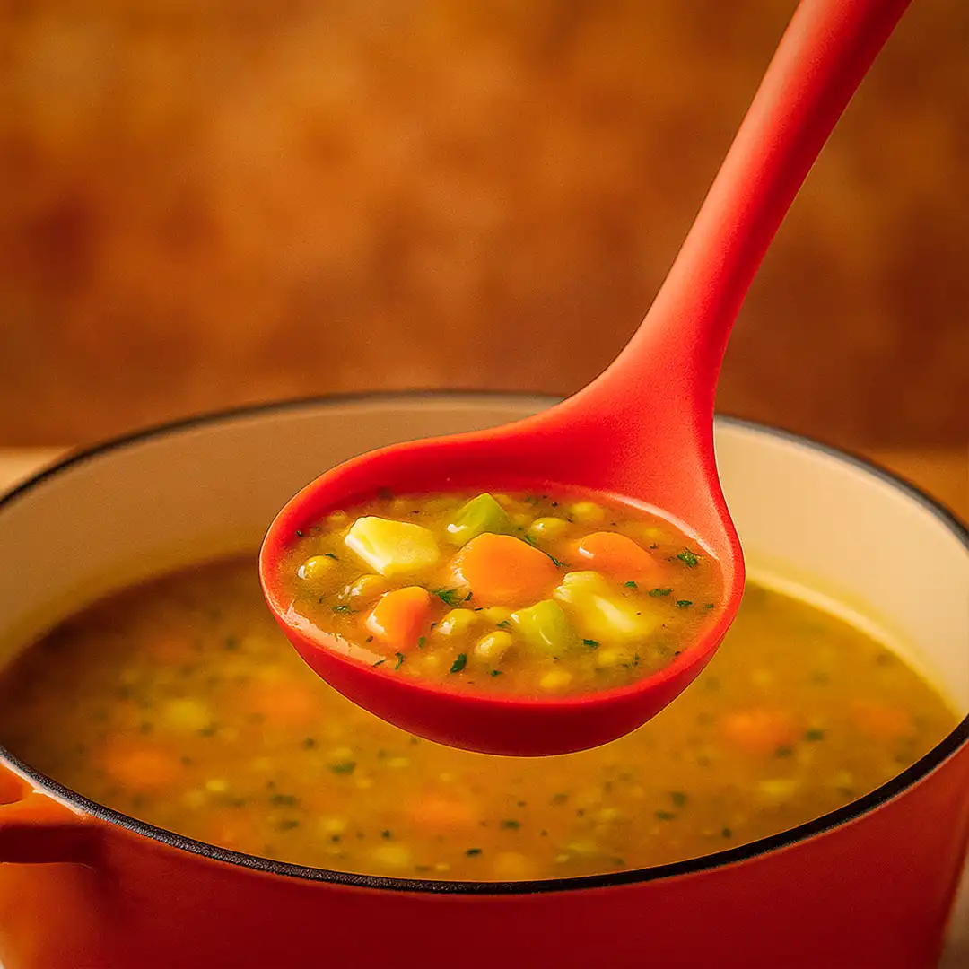 CONCHA DE SILICONE PARA SOPA 29CM -SORTIDAS