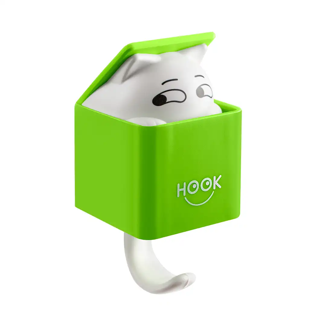 GANCHO ADESIVO DECORATIVO GATINHO – SORTIDOS