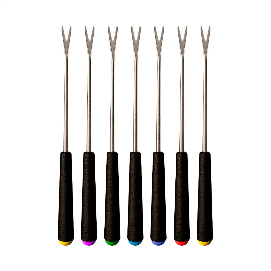 CONJUNTO PARA FONDUE EM AÇO INOX 10 PEÇAS COMPLETO