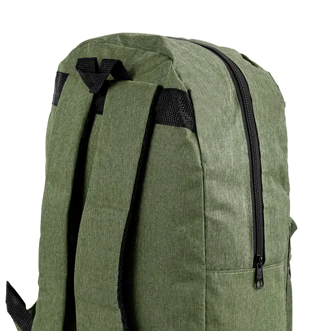 MOCHILA ESCOLAR EM POLIÉSTER 2 BOLSOS 39X29CM VERDE