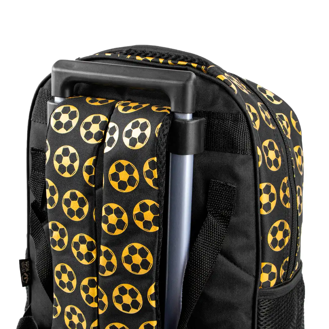 MOCHILA INFANTIL COM RODINHAS 50X33CM - AMARELO