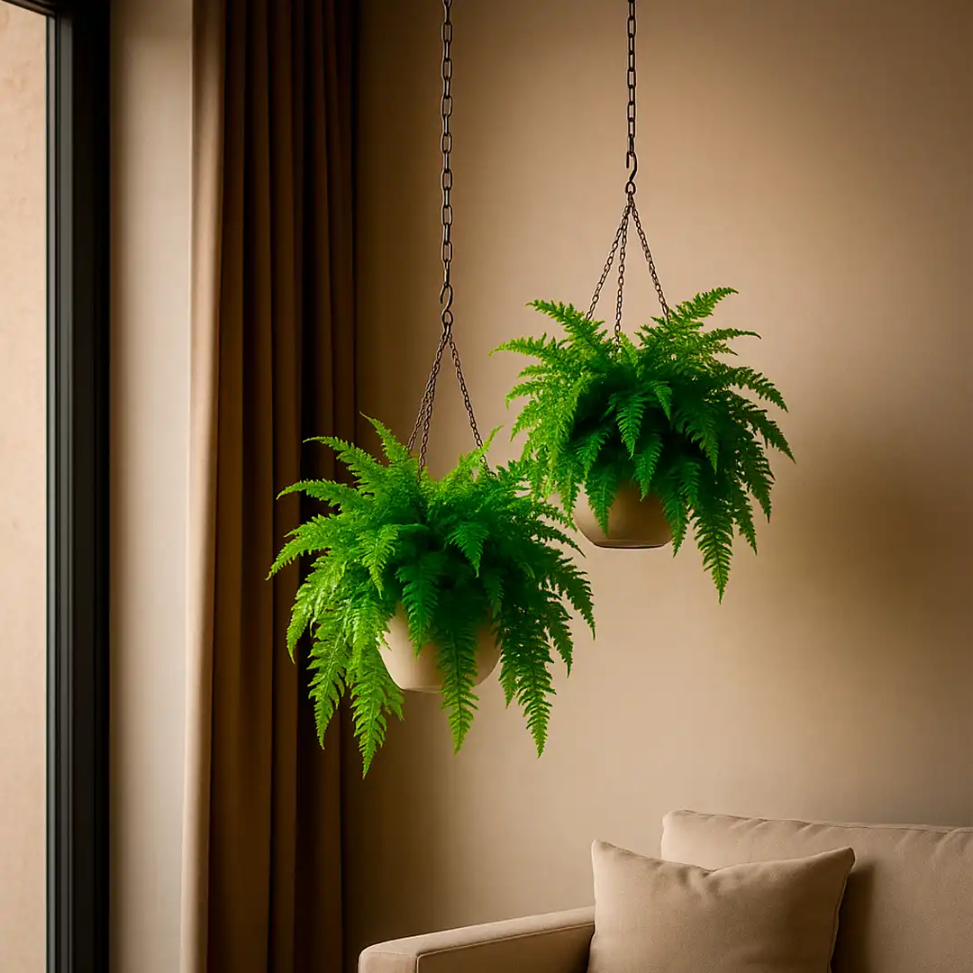 HASTE VERDE DECORATIVA SAMAMBAIA – PENDENTE 74CM