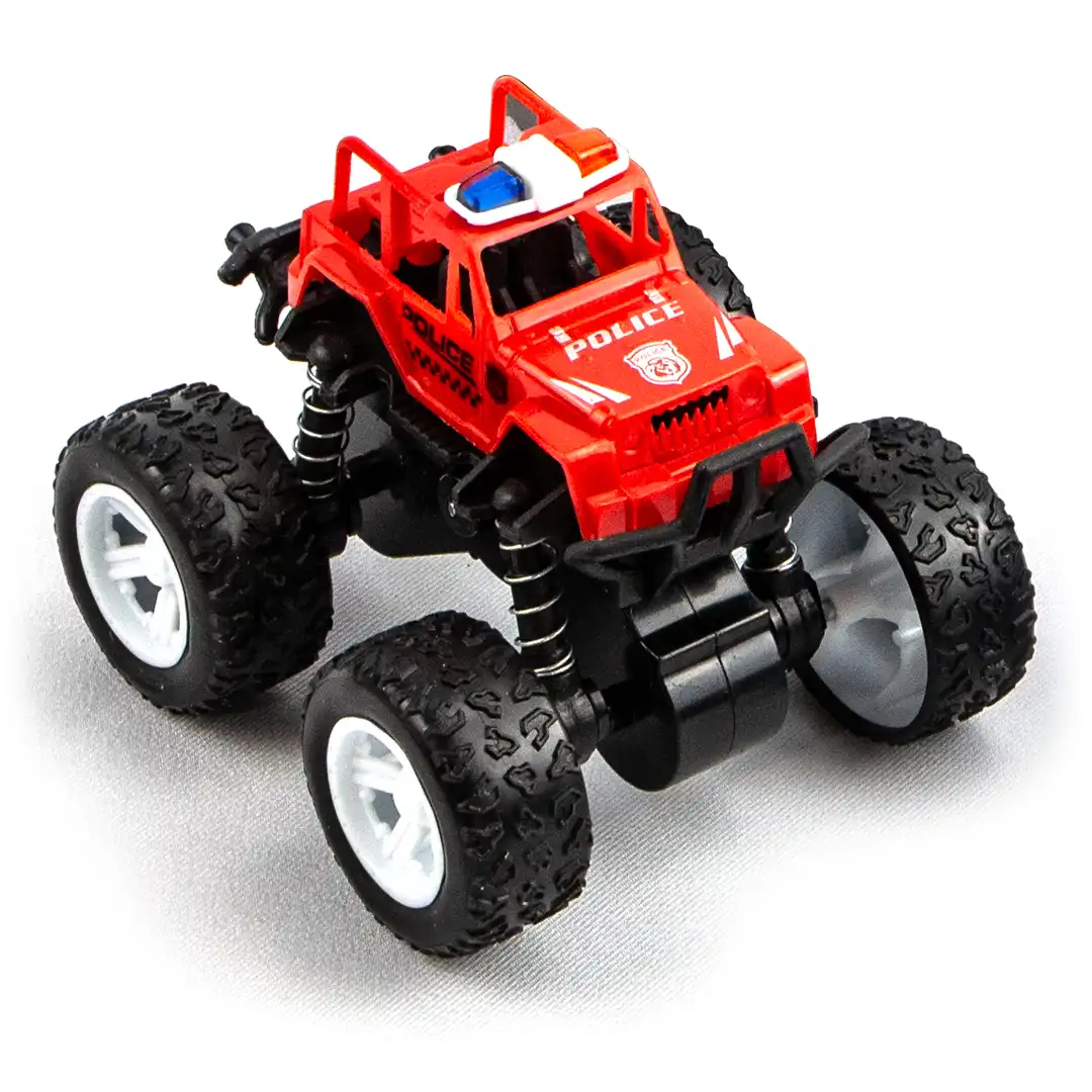 CARRINHO MONSTER TRUCK DE BRINQUEDO POLÍCIA 4X4
