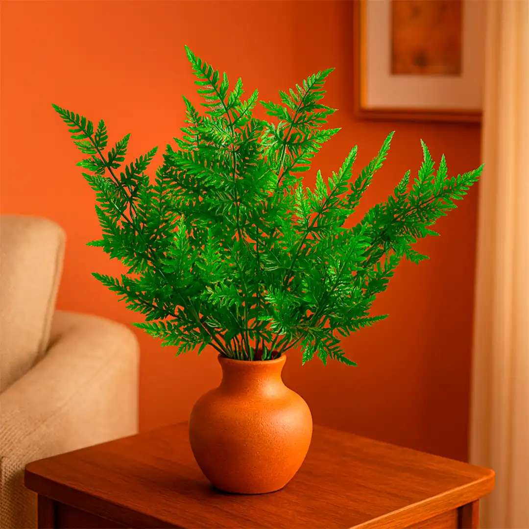 FOLHAGEM ARTIFICIAL SAMAMBAIA DECORATIVA VERDE 60CM