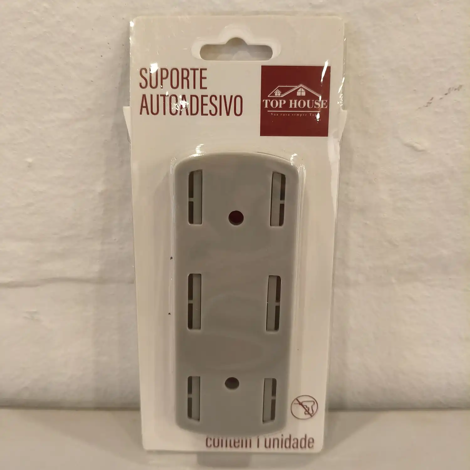 SUPORTE AUTOADESIVO MULTIUSO MACHO E FEMEA 