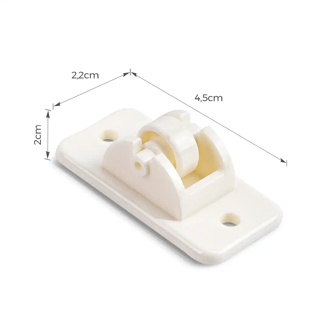 KIT 4 RODÍZIOS DESLIZANTES EM PLÁSTICO – SUPORTE ATÉ 3KG