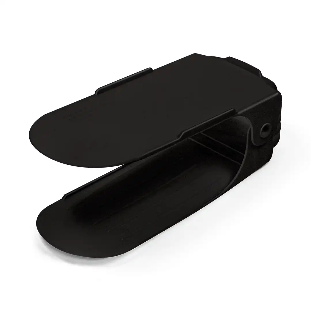 SUPORTE ORGANIZADOR DE SAPATOS AJUSTÁVEL EMPILHÁVEL PRETO 25CM