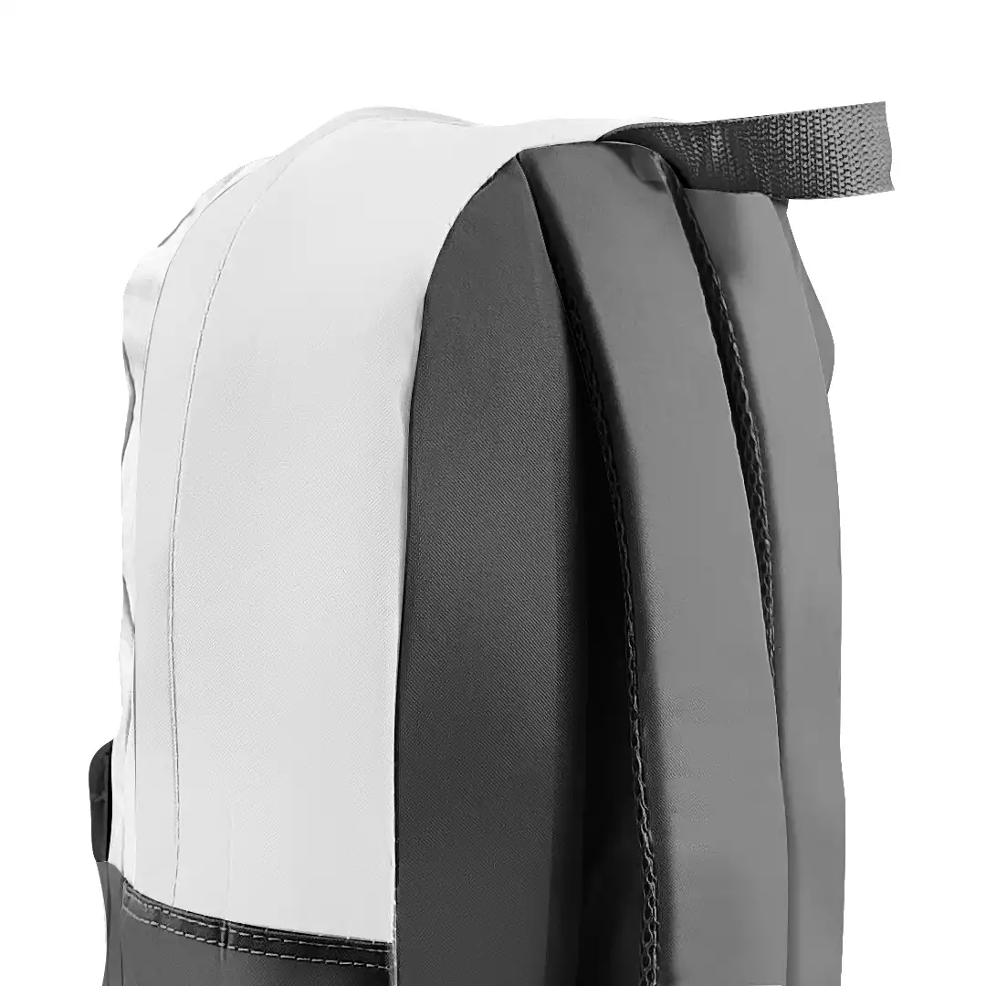 MOCHILA ADULTO/JUVENIL UNISEX 2 DIVISÕES 46X35CM BRANCO