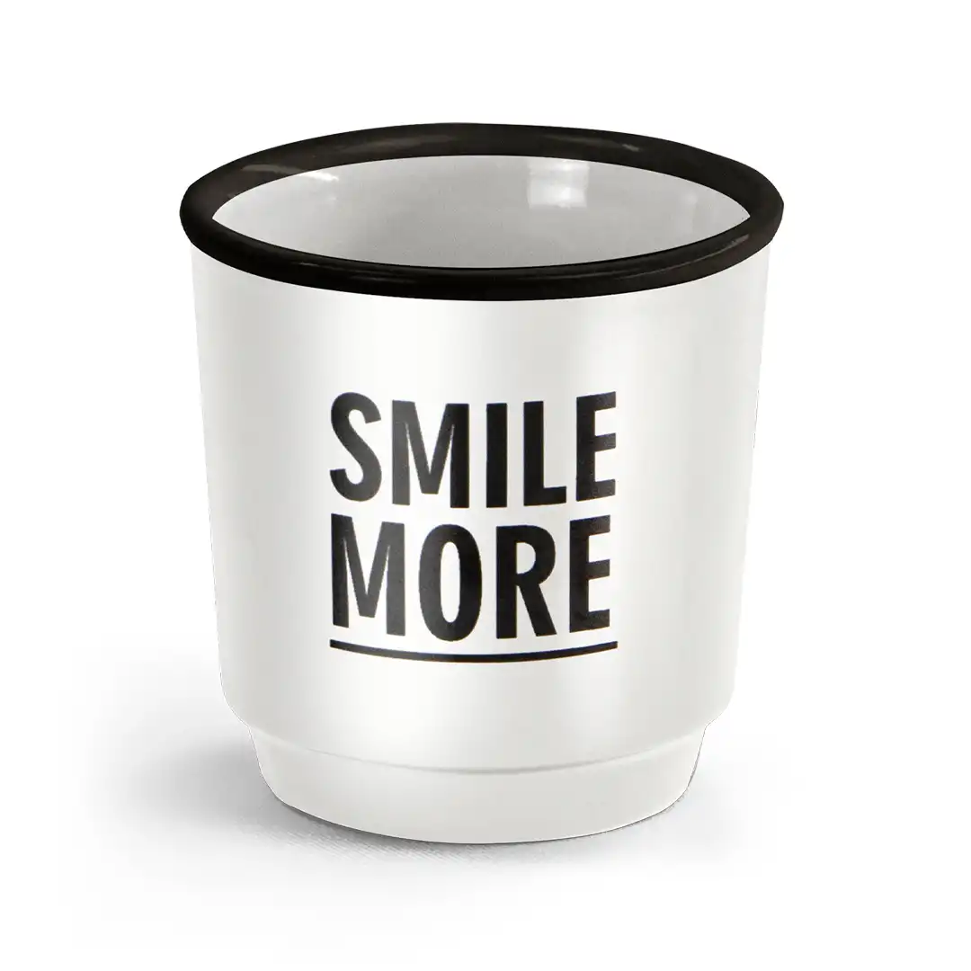 CANECA DE CERÂMICA BRANCA 90ML