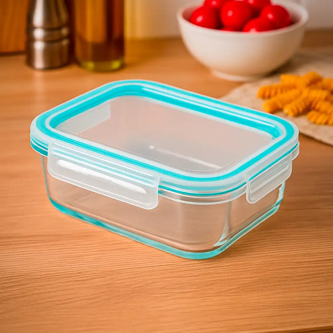 POTE DE VIDRO HERMÉTICO COM TAMPA TRAVÁVEL 1040ML – FREEZER, MICRO-ONDAS E LAVA-LOUÇAS