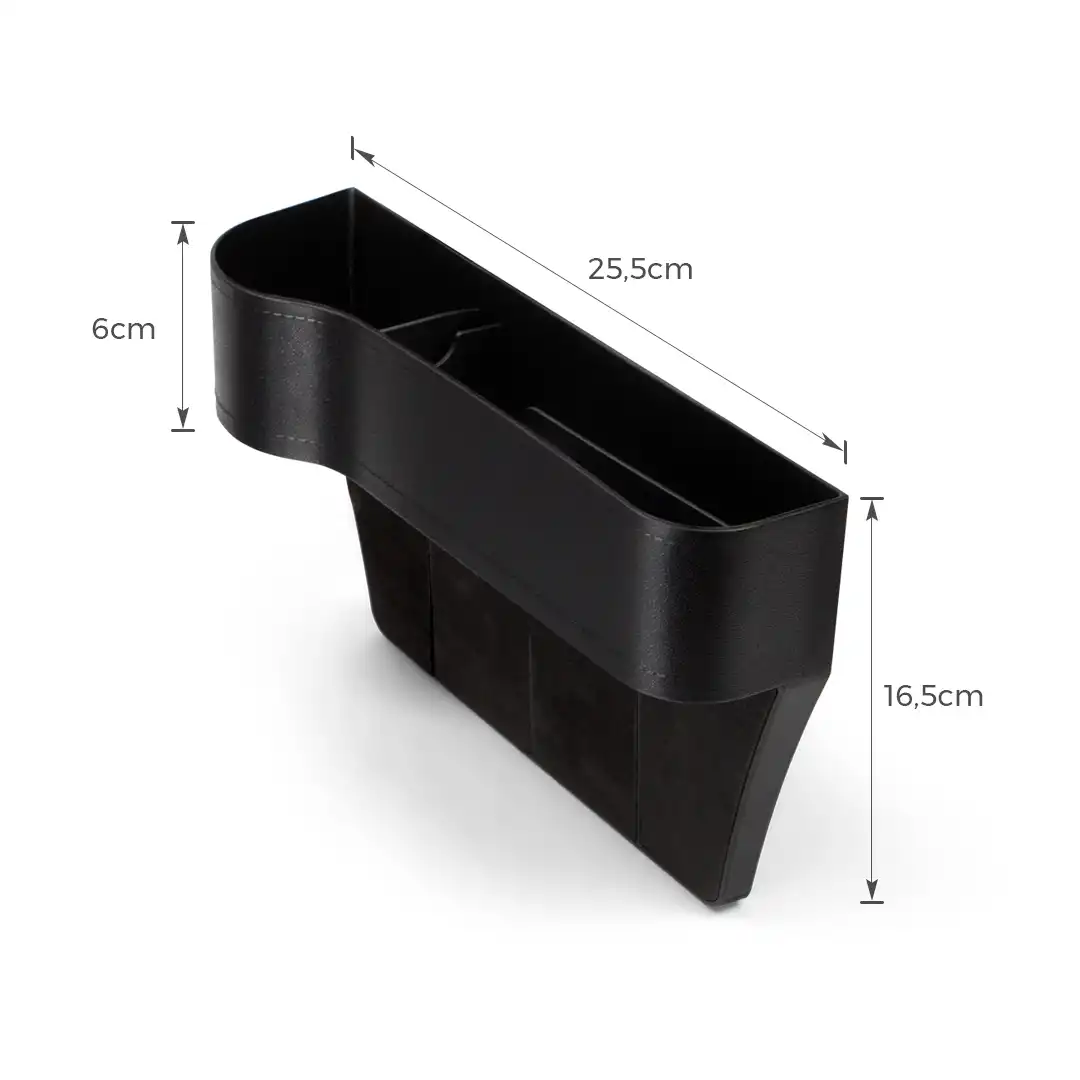 ORGANIZADOR MULTIFUNCIONAL PARA ASSENTO DE CARRO E SOFÁ COM SUPORTE PARA COPOS