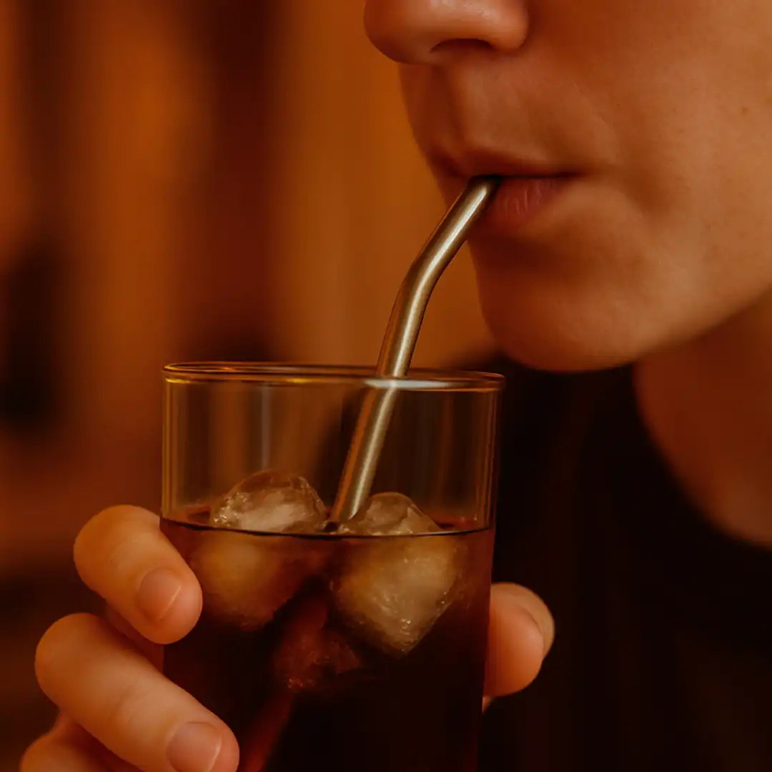 CANUDOS DE INOX REUTILIZÁVEIS – KIT 4 PEÇAS COM ESCOVA DE LIMPEZA 