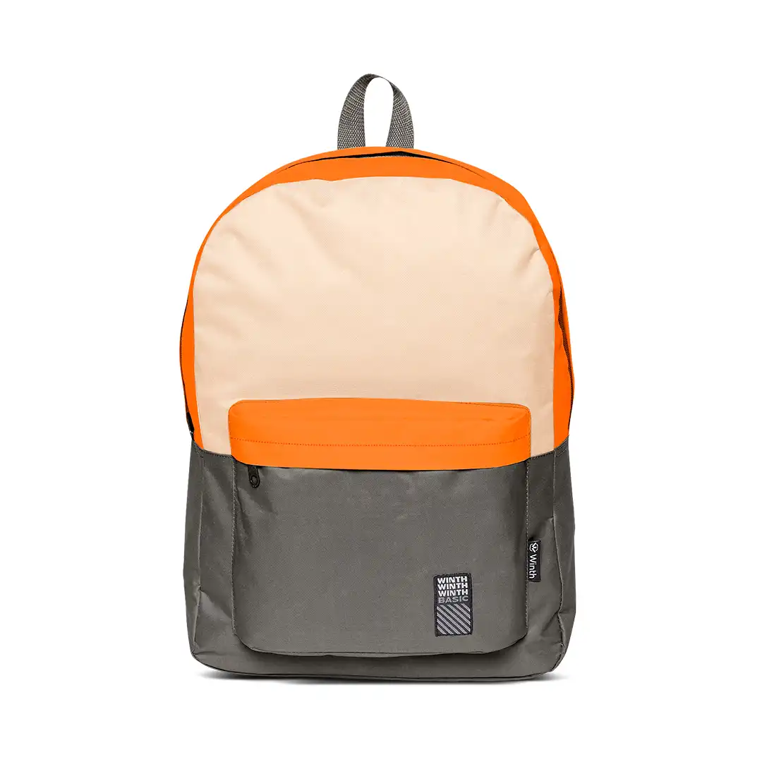 MOCHILA ADULTO/JUVENIL UNISEX 2 DIVISÕES 46X35CM CINZA