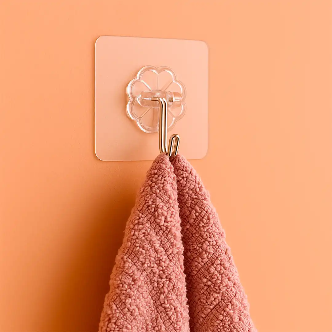 GANCHO ADESIVO TRANSPARENTE – SUPORTE ATÉ 5KG (KIT 6 PEÇAS)