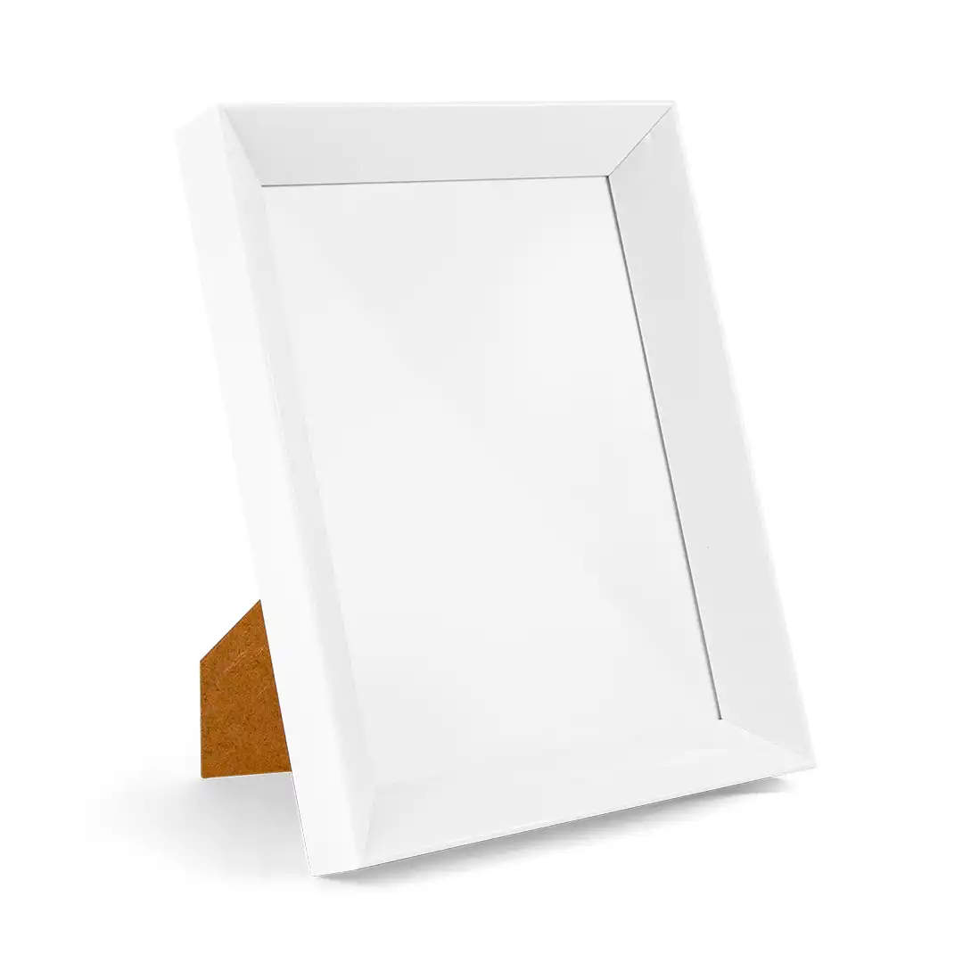 PORTA-RETRATO DECORATIVO 6X8 EM MDF BRANCO - PRETO - SORTIDO