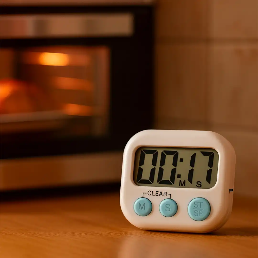 TIMER COZINHA DIGITAL MAGNÉTICO COM VISOR E BOTÕES