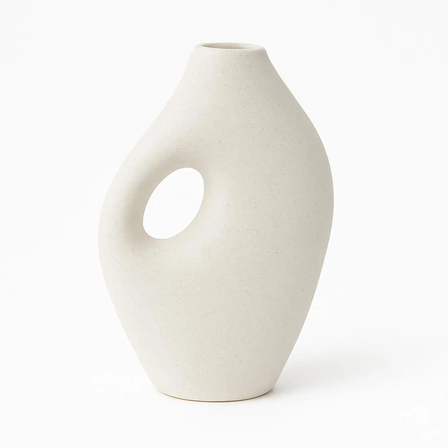 VASO PORCELANA DECORATIVO BRANCO