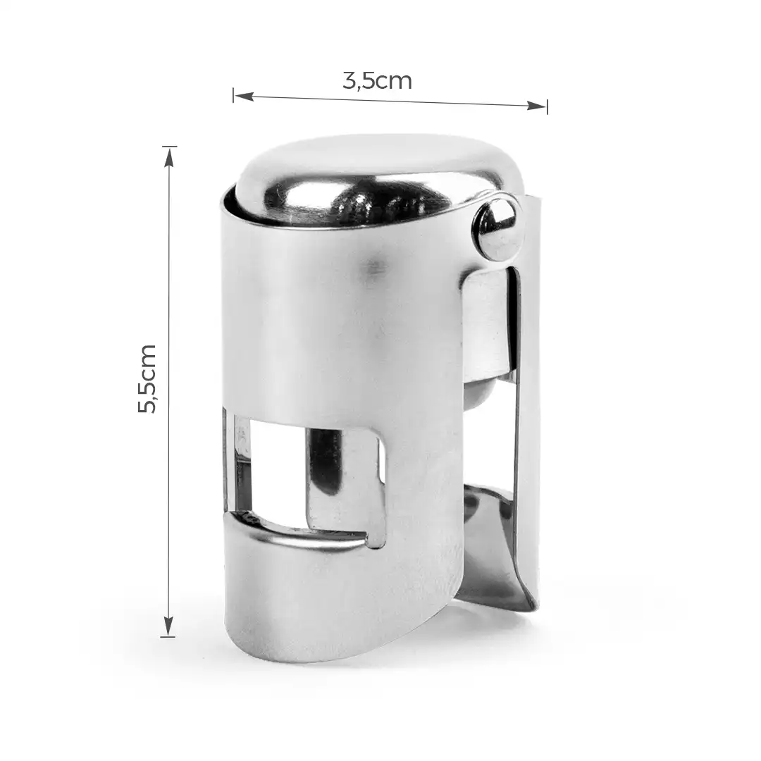 TAMPA PARA GARRAFA EM AÇO INOX E SILICONE